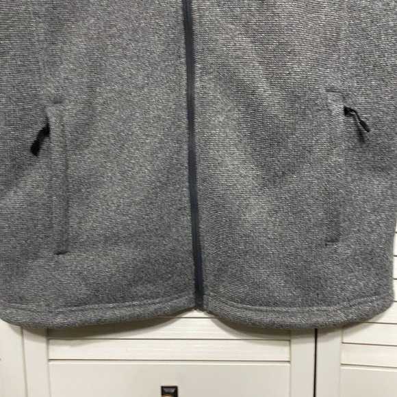 Spyder Gray Fleece Sherpa Lined Waffle Knit Jacket Size M - Picture 4 of 8